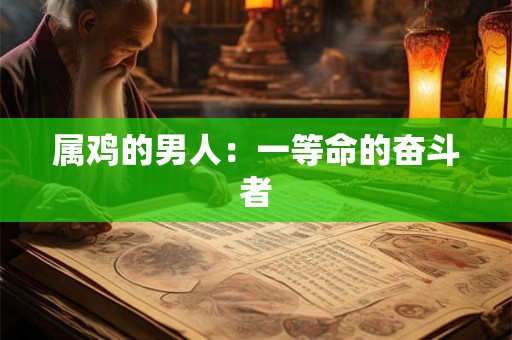 属鸡的男人:一等命的奋斗者 属鸡的男人:一等命的奋斗者