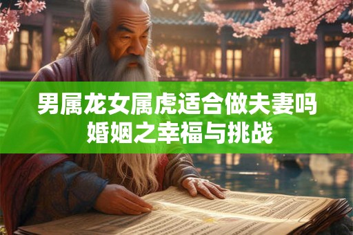 男属龙女属虎适合做夫妻吗 婚姻之幸福与挑战