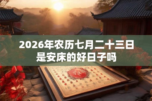 2026年农历七月二十三日是安床的好日子吗 2026年农历七月二十三日是安床的好日子吗