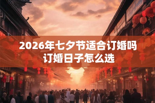 2026年七夕节适合订婚吗 订婚日子怎么选 2026年七夕节适合订婚吗 订婚日子怎么选