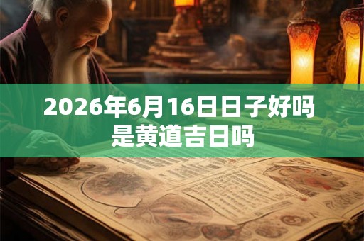 2026年6月16日日子好吗 是黄道吉日吗