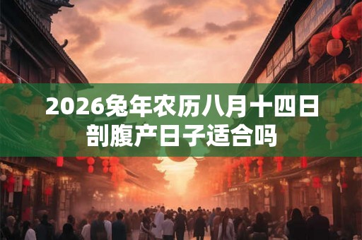 2026兔年农历八月十四日剖腹产日子适合吗
