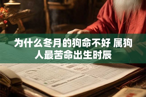 为什么冬月的狗命不好 属狗人最苦命出生时辰