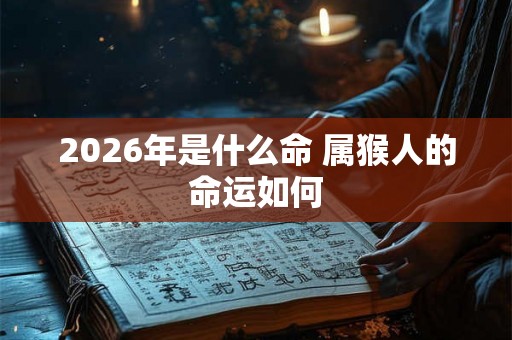 2026年是什么命 属猴人的命运如何 2026年是什么命 属猴人的命运如何