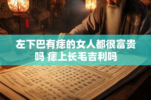 左下巴有痣的女人都很富贵吗 痣上长毛吉利吗 左下巴有痣的女人都很富贵吗 痣上长毛吉利吗