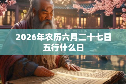 2026年农历六月二十七日五行什么日 2026年农历六月二十七日五行什么日