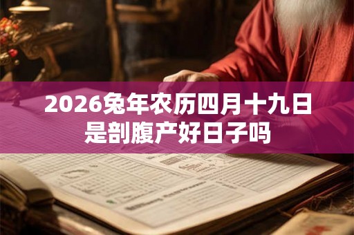 2026兔年农历四月十九日是剖腹产好日子吗 2026兔年农历四月十九日是剖腹产好日子吗