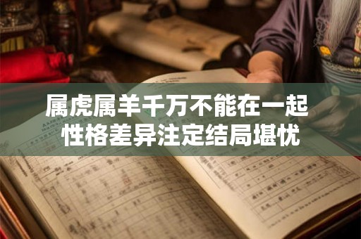 属虎属羊千万不能在一起 性格差异注定结局堪忧