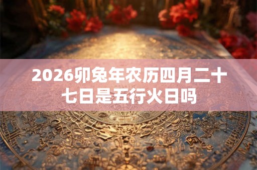 2026卯兔年农历四月二十七日是五行火日吗