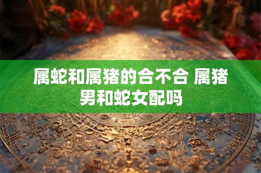 属蛇和属猪的合不合 属猪男和蛇女配吗 属蛇和属猪的合不合 属猪男和蛇女配吗