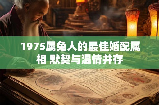 1975属兔人的最佳婚配属相 默契与温情并存 1975属兔人的最佳婚配属相 默契与温情并存