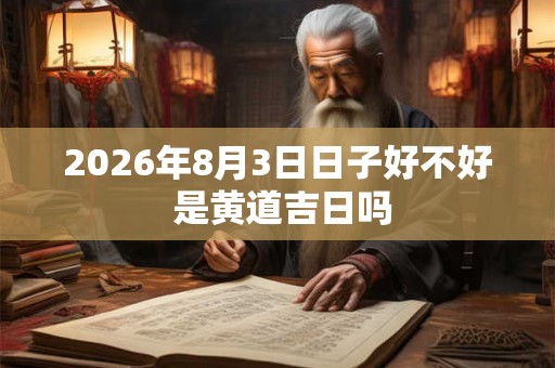 2026年8月3日日子好不好 是黄道吉日吗 2026年8月3日日子好不好 是黄道吉日吗