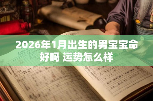 2026年1月出生的男宝宝命好吗 运势怎么样