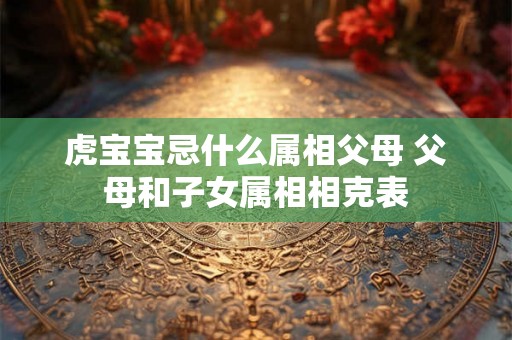 虎宝宝忌什么属相父母 父母和子女属相相克表 虎宝宝忌什么属相父母 父母和子女属相相克表