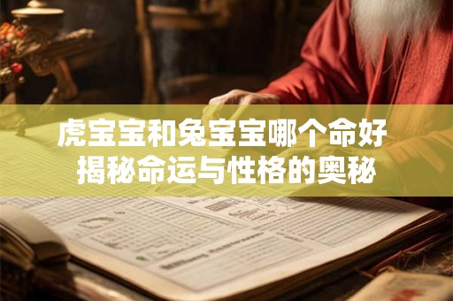 虎宝宝和兔宝宝哪个命好 揭秘命运与性格的奥秘