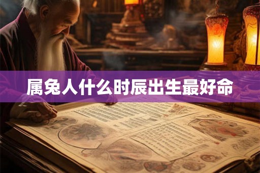 属兔人什么时辰出生最好命