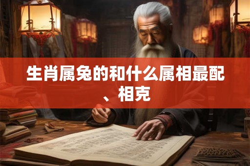 生肖属兔的和什么属相最配、相克