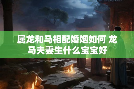 属龙和马相配婚姻如何 龙马夫妻生什么宝宝好 属龙和马相配婚姻如何 龙马夫妻生什么宝宝好