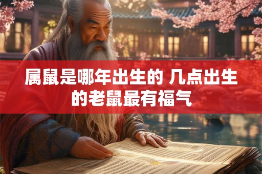 属鼠是哪年出生的 几点出生的老鼠最有福气 属鼠是哪年出生的 几点出生的老鼠最有福气