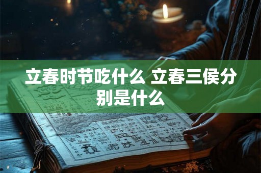 立春时节吃什么 立春三侯分别是什么 立春时节吃什么 立春三侯分别是什么