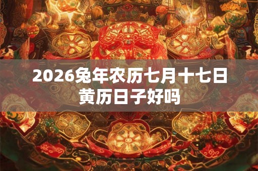 2026兔年农历七月十七日黄历日子好吗