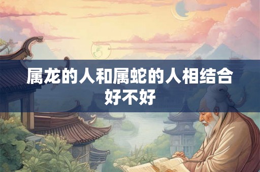 属龙的人和属蛇的人相结合好不好