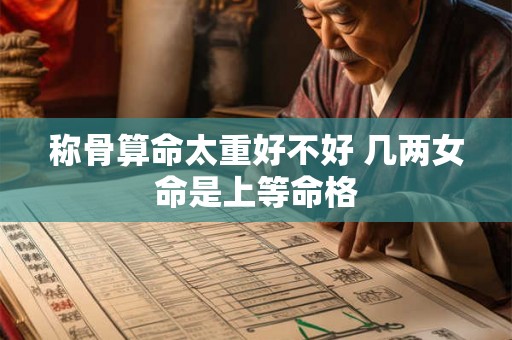 称骨算命太重好不好 几两女命是上等命格 称骨算命太重好不好 几两女命是上等命格