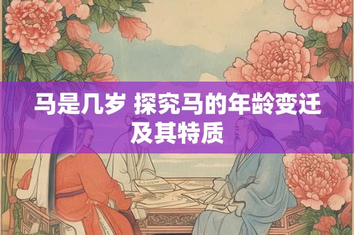 马是几岁 探究马的年龄变迁及其特质