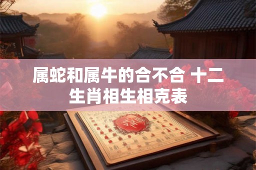 属蛇和属牛的合不合 十二生肖相生相克表