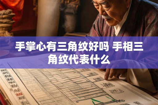 手掌心有三角纹好吗 手相三角纹代表什么 手掌心有三角纹好吗 手相三角纹代表什么