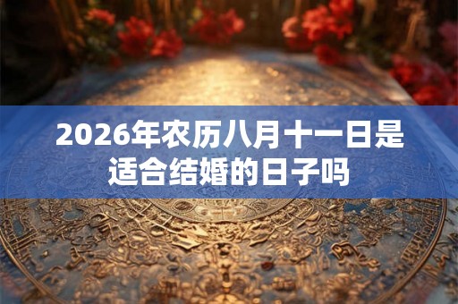 2026年农历八月十一日是适合结婚的日子吗 2026年农历八月十一日是适合结婚的日子吗