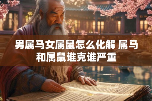男属马女属鼠怎么化解 属马和属鼠谁克谁严重 男属马女属鼠怎么化解 属马和属鼠谁克谁严重