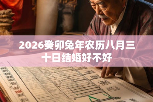2026癸卯兔年农历八月三十日结婚好不好 2026癸卯兔年农历八月三十日结婚好不好