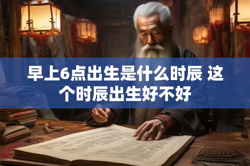 早上6点出生是什么时辰 这个时辰出生好不好 早上6点出生是什么时辰 这个时辰出生好不好