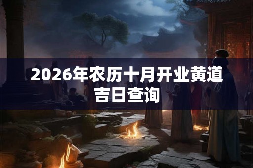 2026年农历十月开业黄道吉日查询 2026年农历十月开业黄道吉日查询