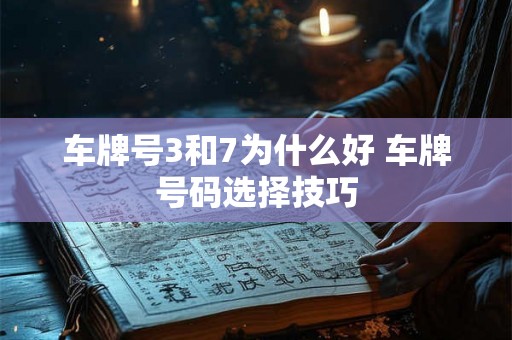 车牌号3和7为什么好 车牌号码选择技巧 车牌号3和7为什么好 车牌号码选择技巧