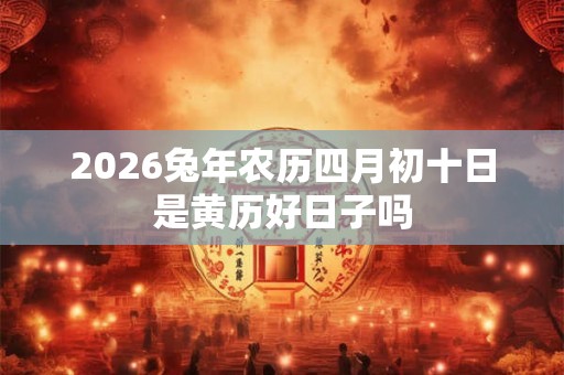 2026兔年农历四月初十日是黄历好日子吗