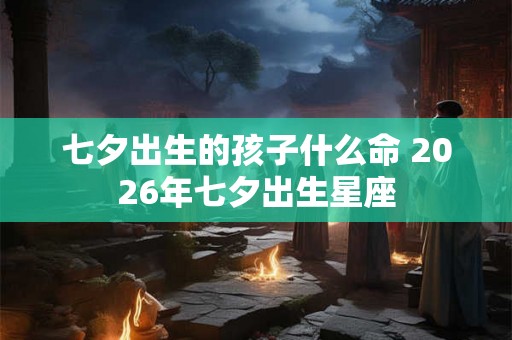 七夕出生的孩子什么命 2026年七夕出生星座