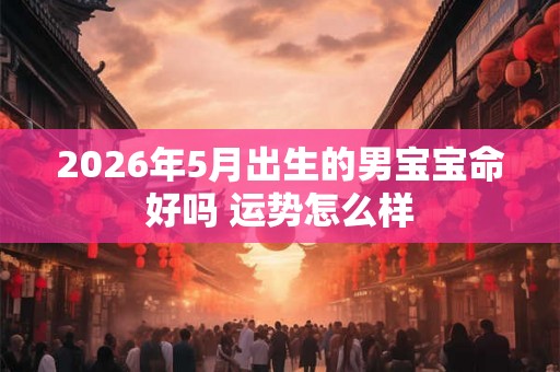 2026年5月出生的男宝宝命好吗 运势怎么样 2026年5月出生的男宝宝命好吗 运势怎么样