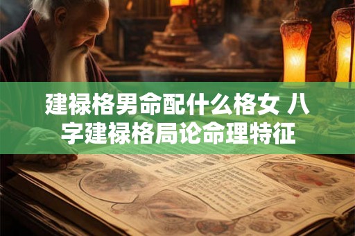 建禄格男命配什么格女 八字建禄格局论命理特征