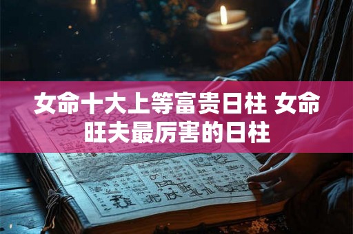 女命十大上等富贵日柱 女命旺夫最厉害的日柱 女命十大上等富贵日柱 女命旺夫最厉害的日柱