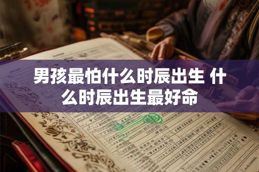 男孩最怕什么时辰出生 什么时辰出生最好命