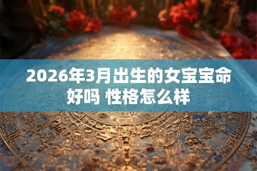 2026年3月出生的女宝宝命好吗 性格怎么样 2026年3月出生的女宝宝命好吗 性格怎么样