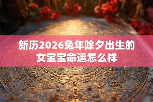 新历2026兔年除夕出生的女宝宝命运怎么样 新历2026兔年除夕出生的女宝宝命运怎么样