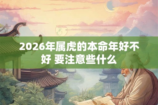2026年属虎的本命年好不好 要注意些什么 2026年属虎的本命年好不好 要注意些什么