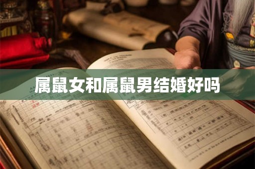 属鼠女和属鼠男结婚好吗 属鼠女和属鼠男结婚好吗