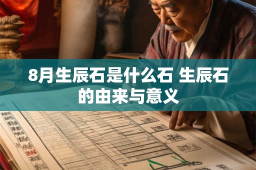 8月生辰石是什么石 生辰石的由来与意义