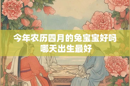 今年农历四月的兔宝宝好吗 哪天出生最好