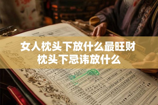 女人枕头下放什么最旺财 枕头下忌讳放什么 女人枕头下放什么最旺财 枕头下忌讳放什么