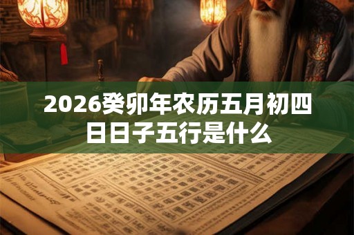 2026癸卯年农历五月初四日日子五行是什么 2026癸卯年农历五月初四日日子五行是什么
